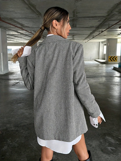 Florélie - Eleganter Beiger Langblazer für Damen | Business Casual – Perfekte Frühlingsjacke