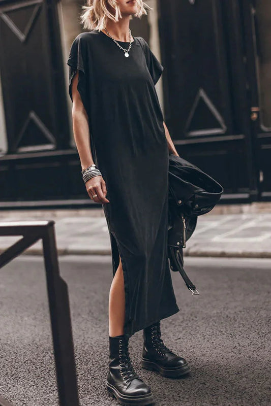 Émilie - Oversize Maxikleid T-Shirt Unverzichtbar, Bequem und Stylisch für Frauen