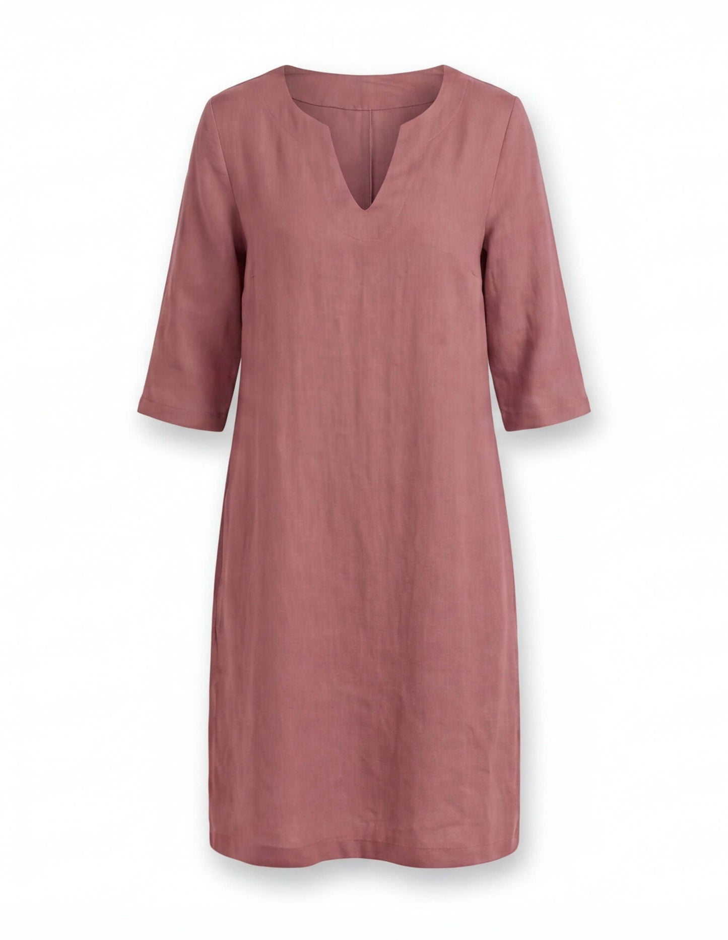 Leichtes Sommerkleid für Damen – Luftiges Kleid mit V-Ausschnitt & bequemer Passform