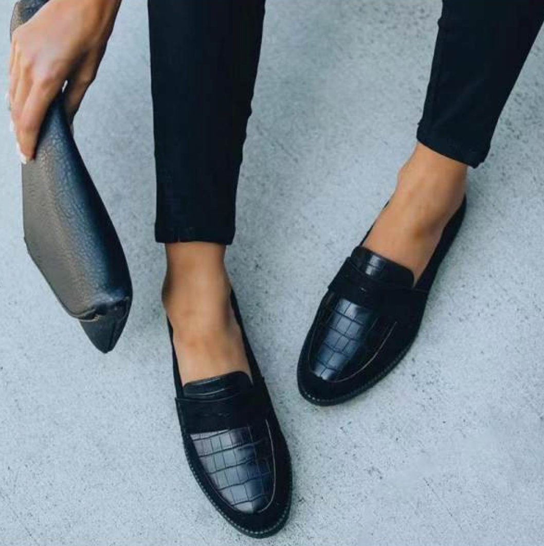 Elegante Slip-On Loafer mit Kroko-Optik für Herren – Bequeme Business & Freizeit Schuhe