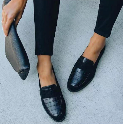 Elegante Slip-On Loafer mit Kroko-Optik für Herren – Bequeme Business & Freizeit Schuhe