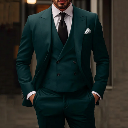 Eleganter 3-Teiler Anzug Slim Fit für Herren – Moderner Business & Hochzeitsanzug