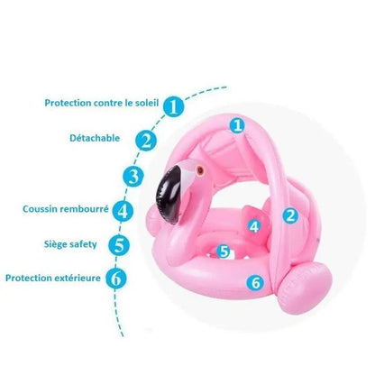 Aqualumi - Baby-Sitzring Flamingo