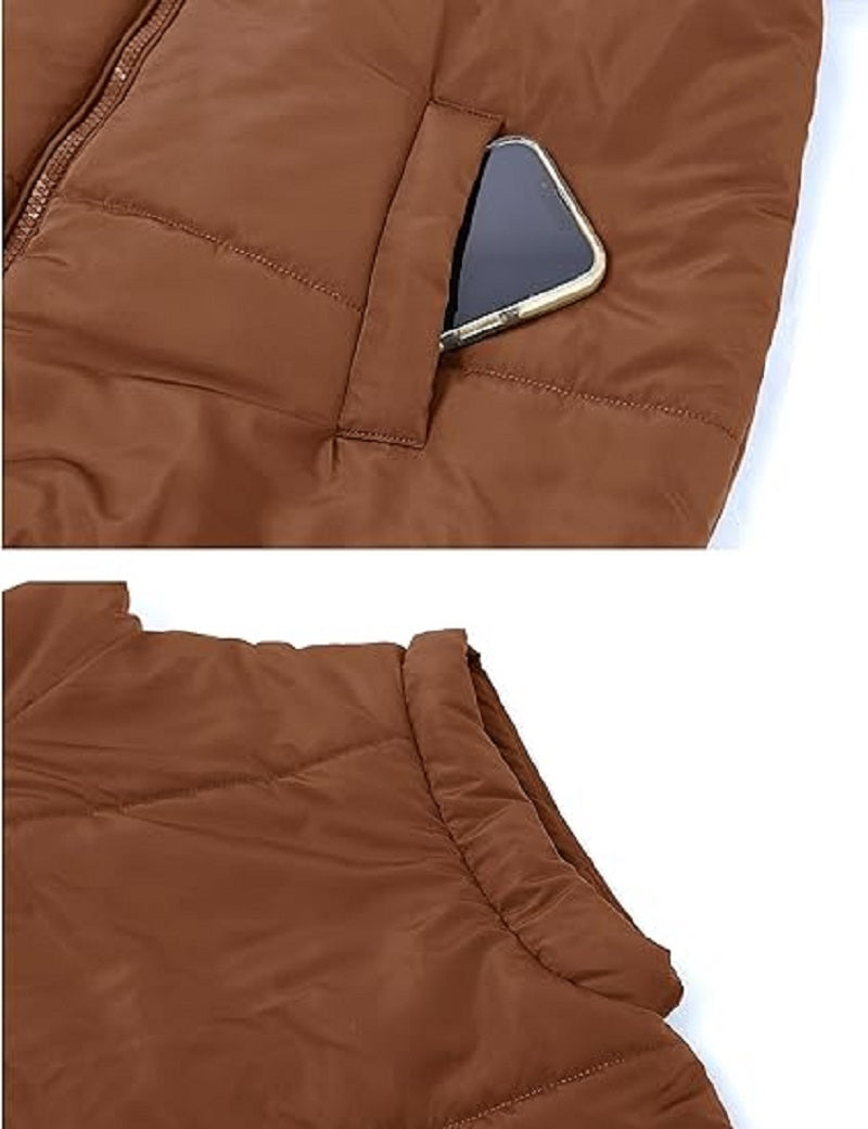 Oversized Steppweste mit Reißverschluss & Taschen – Warme, lässige Winterweste für Damen