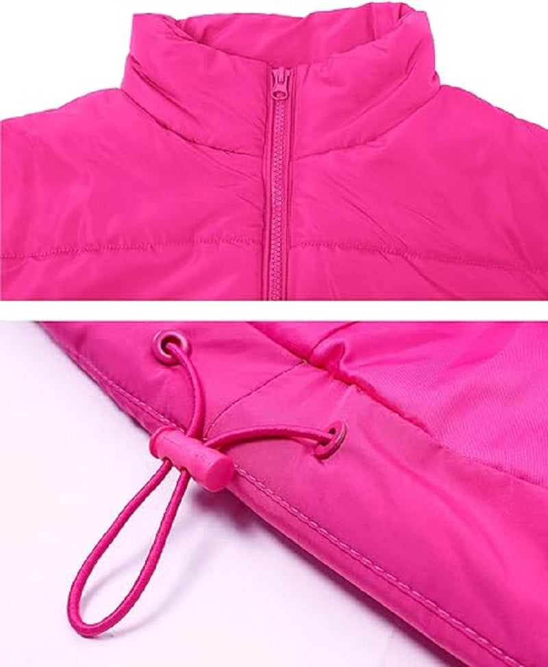 Oversized Steppweste mit Reißverschluss & Taschen – Warme, lässige Winterweste für Damen