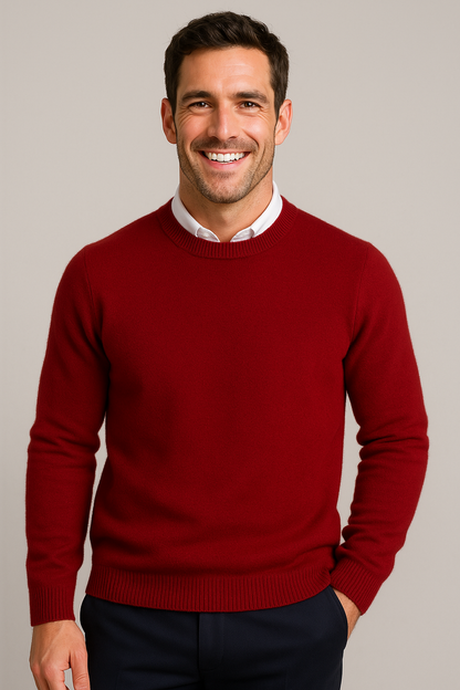 Florent - Klassischer und Eleganter Hochwertiger Pullover aus Weicher Baumwolle für Herren