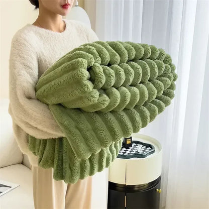CozyCouture Maxi-Plüschdecke für luxuriösen Komfort und ultimativer Wärme für das Bett oder das Sofa