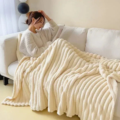 CozyCouture Maxi-Plüschdecke für luxuriösen Komfort und ultimativer Wärme für das Bett oder das Sofa