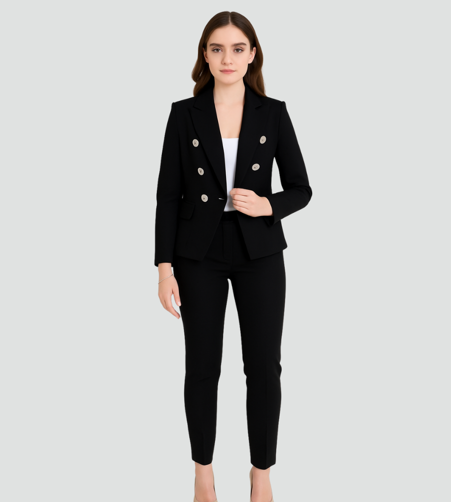 Eleganter Damen Hosenanzug mit Blazer – Slim Fit Business Set