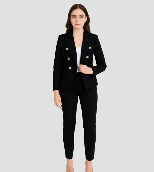 Eleganter Damen Hosenanzug mit Blazer – Slim Fit Business Set