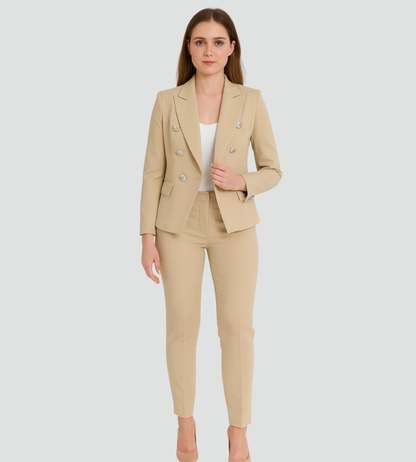 Eleganter Damen Hosenanzug mit Blazer – Slim Fit Business Set