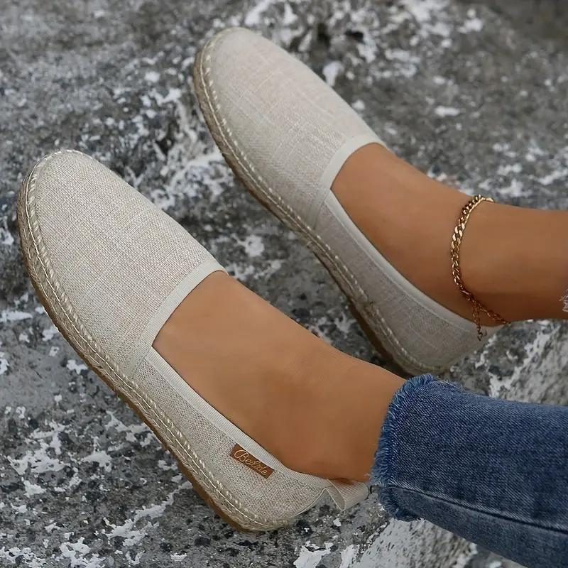 Leichte Espadrille Slipper für Damen – Bequeme Canvas-Schuhe im Casual Look