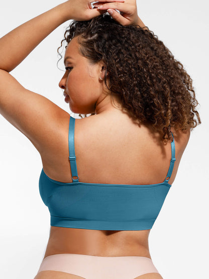 Nahtloser BH mit Raff-Detail – Bequem, Formgebend & Verstellbare Träger für Damen