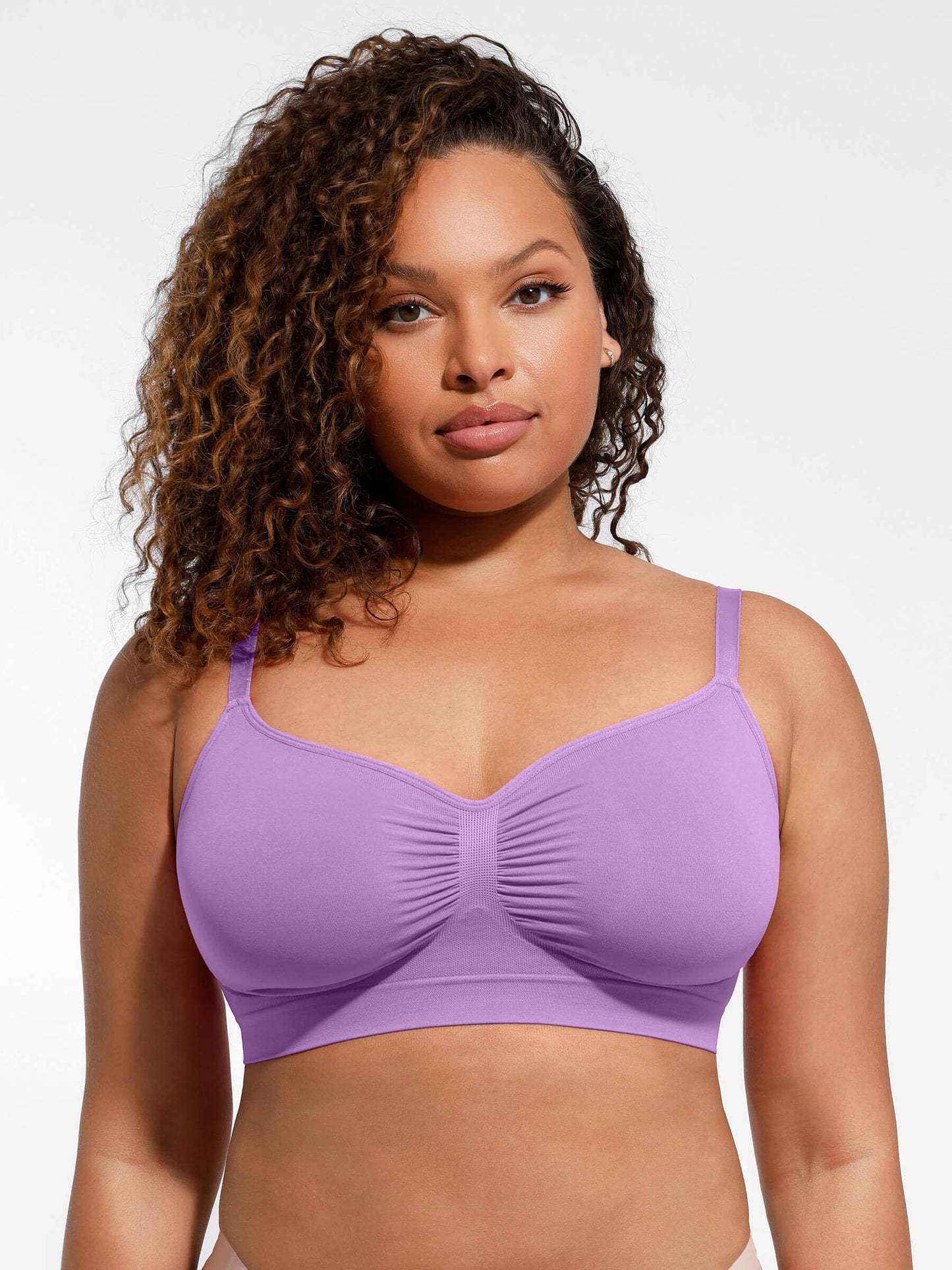 Nahtloser BH mit Raff-Detail – Bequem, Formgebend & Verstellbare Träger für Damen