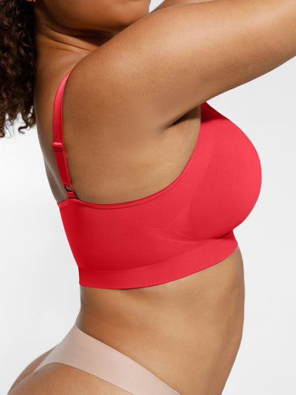 Nahtloser BH mit Raff-Detail – Bequem, Formgebend & Verstellbare Träger für Damen