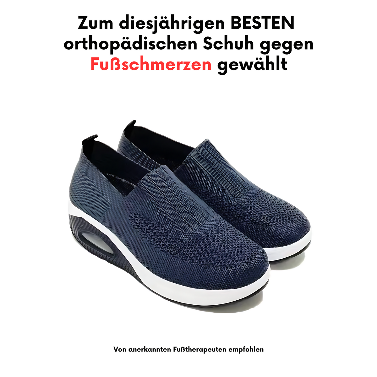 Orthopädische Slip-On Sneaker für Damen – Komfortable Air-Sohle & Schmerzlindernd