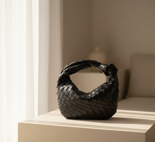 Anaïs - Die Mini Tote Tasche, das unverzichtbare Accessoire des Frühlings | Trendige geflochtene Tasche mit strukturiertem Knoten, leicht und das ultimative Accessoire