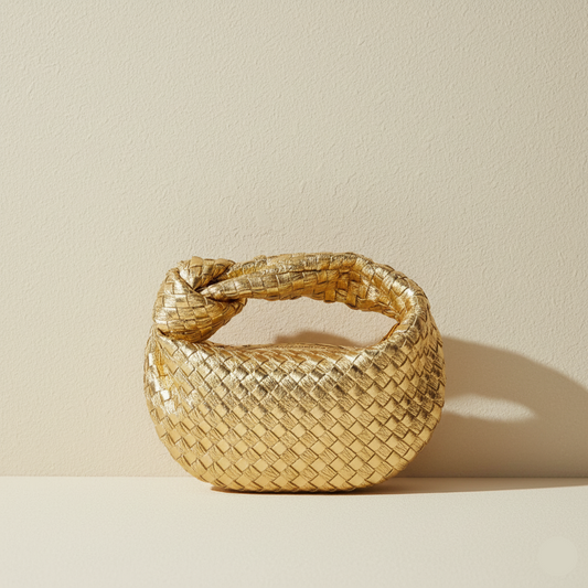 Anaïs - Die Mini Tote Tasche, das unverzichtbare Accessoire des Frühlings | Trendige geflochtene Tasche mit strukturiertem Knoten, leicht und das ultimative Accessoire