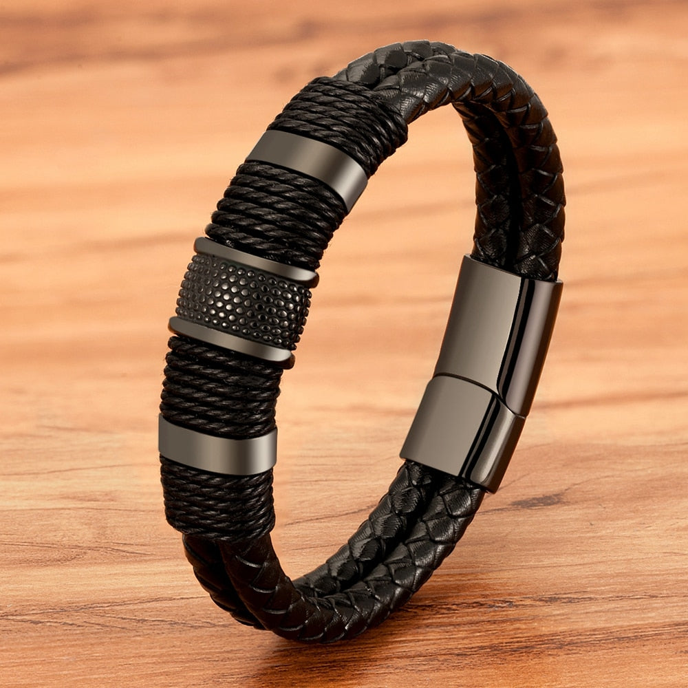 Bravura - Geflochtenes Lederarmband