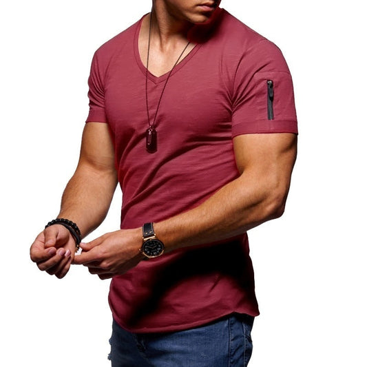 CorpoV - Muskel-T-Shirts mit V-Ausschnitt für Herren