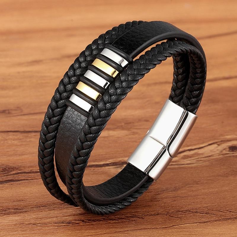 Luxarceau - Herrenlederarmband – Zeitloses und Stilvolles Accessoire