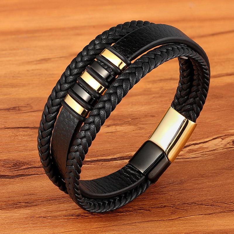 Luxarceau - Herrenlederarmband – Zeitloses und Stilvolles Accessoire