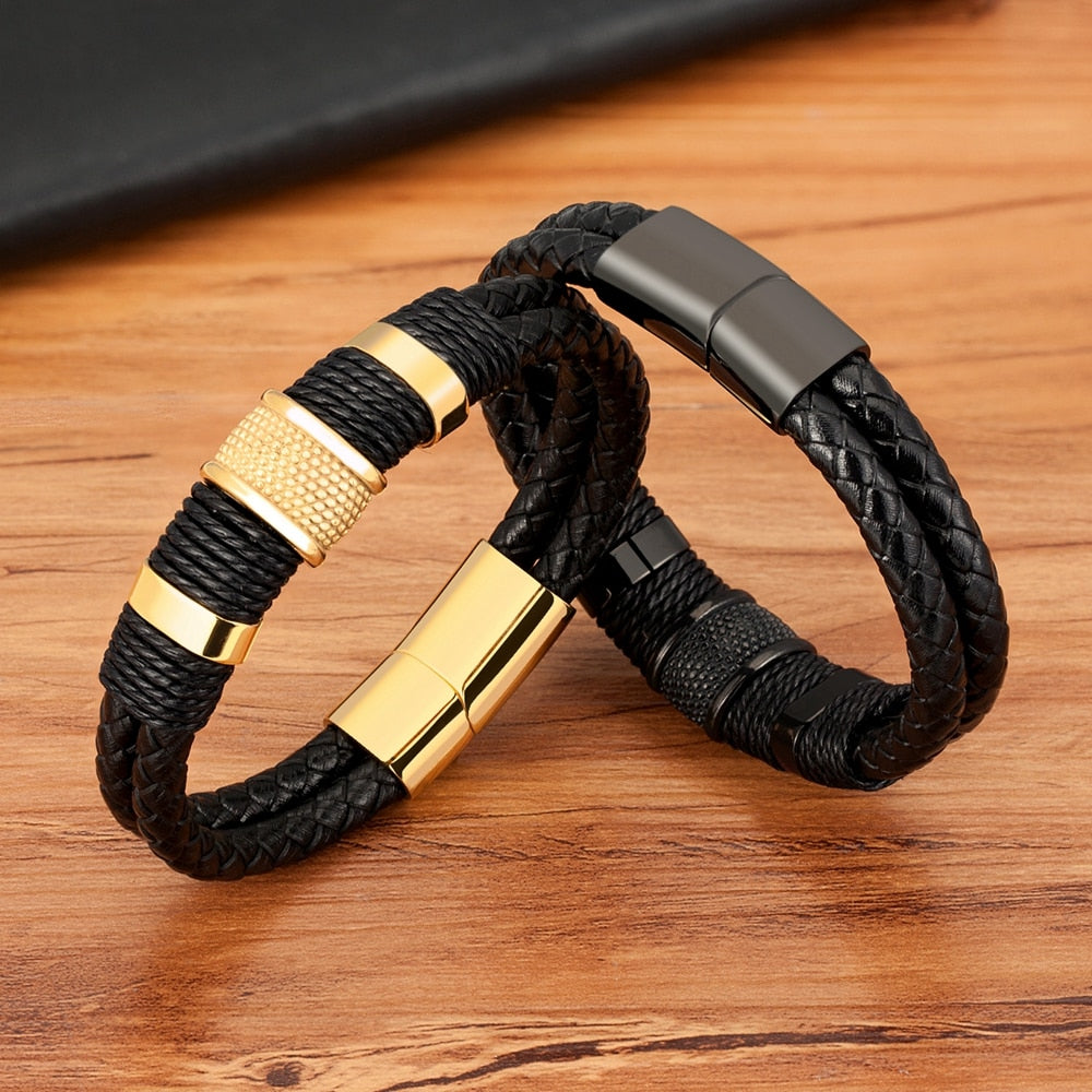 Bravura - Geflochtenes Lederarmband
