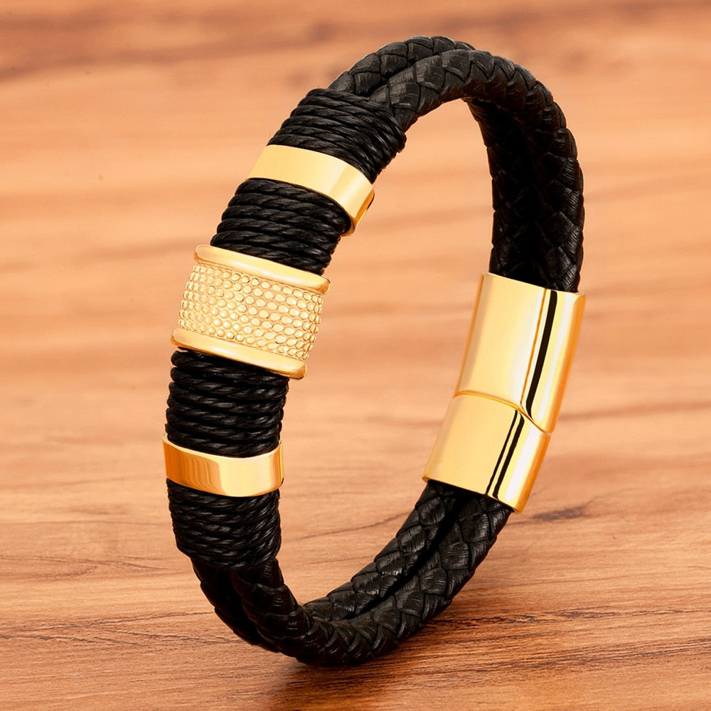 Bravura - Geflochtenes Lederarmband