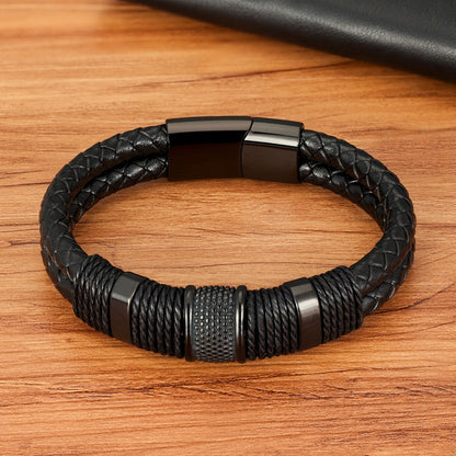 Bravura - Geflochtenes Lederarmband