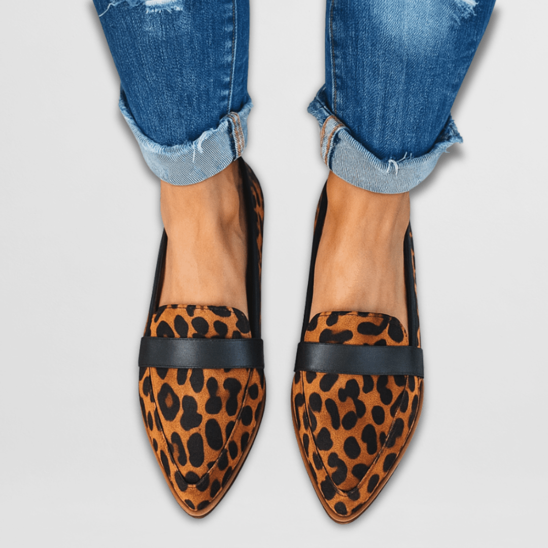 Elegante Loafer mit spitzer Zehenform für Damen – Bequeme Slip-On Schuhe für Alltag & Büro