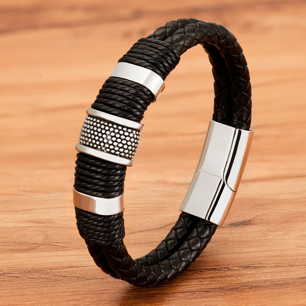 Bravura - Geflochtenes Lederarmband