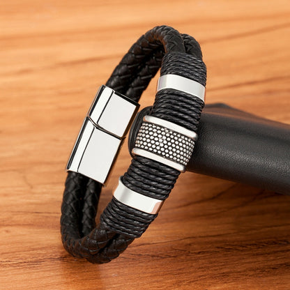 Bravura - Geflochtenes Lederarmband