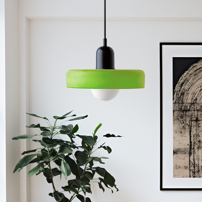 VerreLume - Hängelampe im Bauhaus-Stil aus farbigem Glas