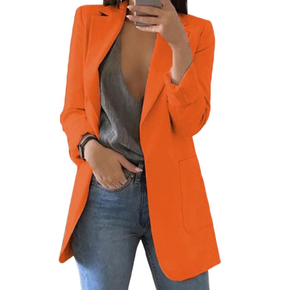 Eleganter Longblazer für Damen – Moderner Business Blazer mit offener Front