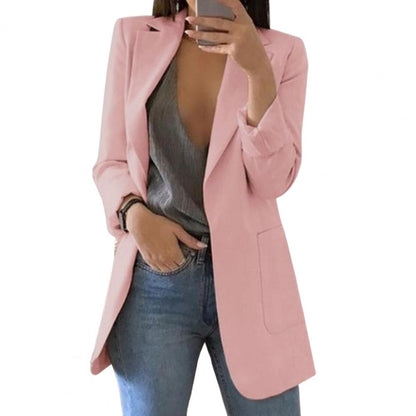 Eleganter Longblazer für Damen – Moderner Business Blazer mit offener Front