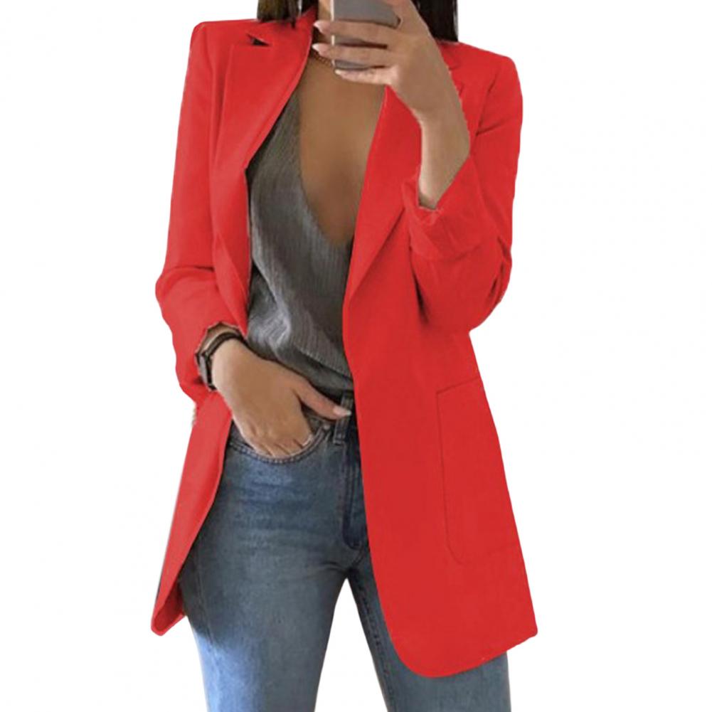 Eleganter Longblazer für Damen – Moderner Business Blazer mit offener Front