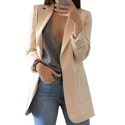 Eleganter Longblazer für Damen – Moderner Business Blazer mit offener Front