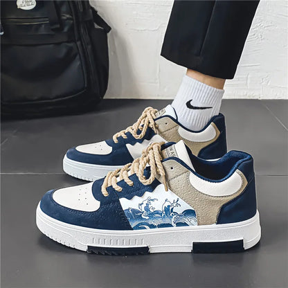 Stylische Sneaker mit Print-Design für Damen & Herren – Bequeme Streetwear Turnschuhe mit Trend-Look
