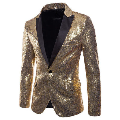 Glitzernder Pailletten Anzug für Herren – Elegantes Party & Gala Set