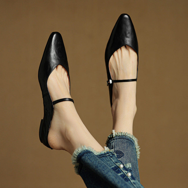 Elegante Slingback Ballerinas mit spitzer Kappe – Bequeme Flats für Damen im Alltag & Büro