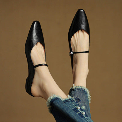 Elegante Slingback Ballerinas mit spitzer Kappe – Bequeme Flats für Damen im Alltag & Büro