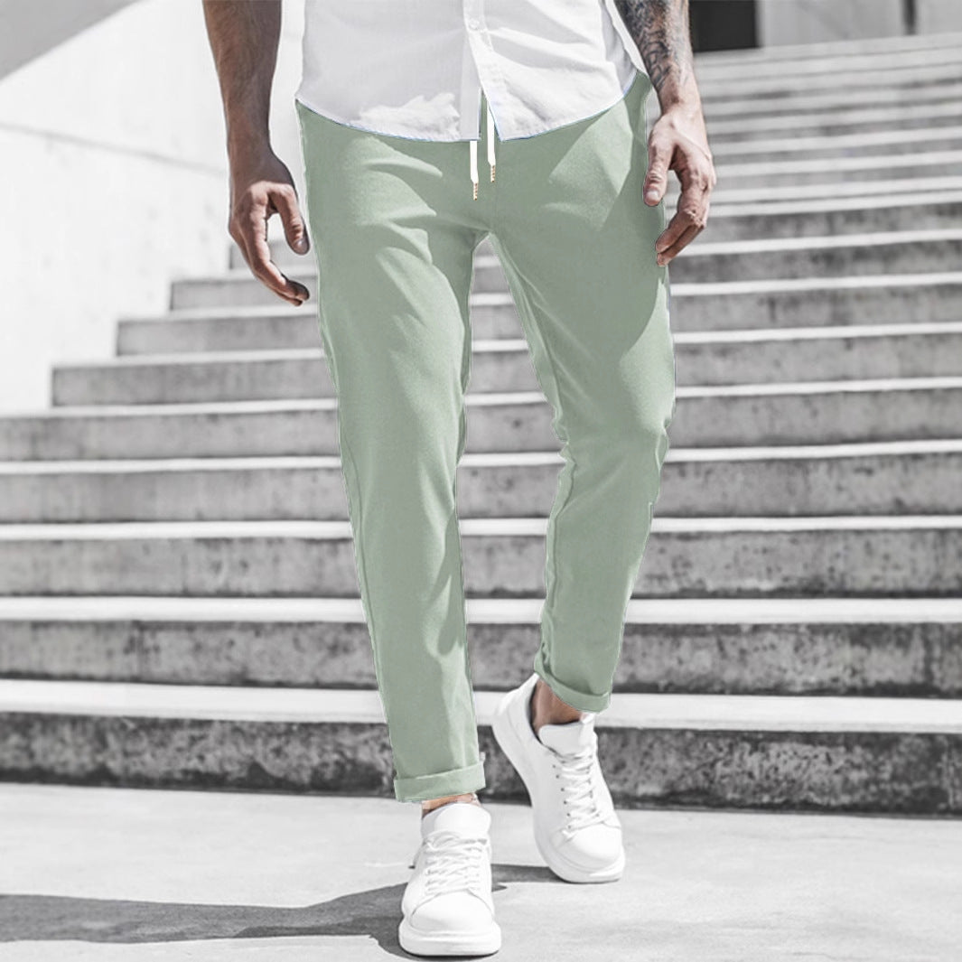 Elegante Slim Fit Stoffhose für Herren – Bequeme Freizeit & Business Hose