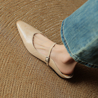 Elegante Slingback Ballerinas mit spitzer Kappe – Bequeme Flats für Damen im Alltag & Büro