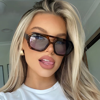 Oversize Statement Sonnenbrille für Damen – Geometrisches Design & UV400 Schutz