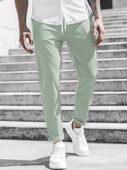 Elegante Slim Fit Stoffhose für Herren – Bequeme Freizeit & Business Hose