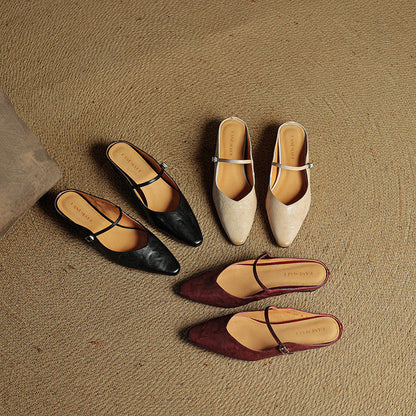 Elegante Slingback Ballerinas mit spitzer Kappe – Bequeme Flats für Damen im Alltag & Büro
