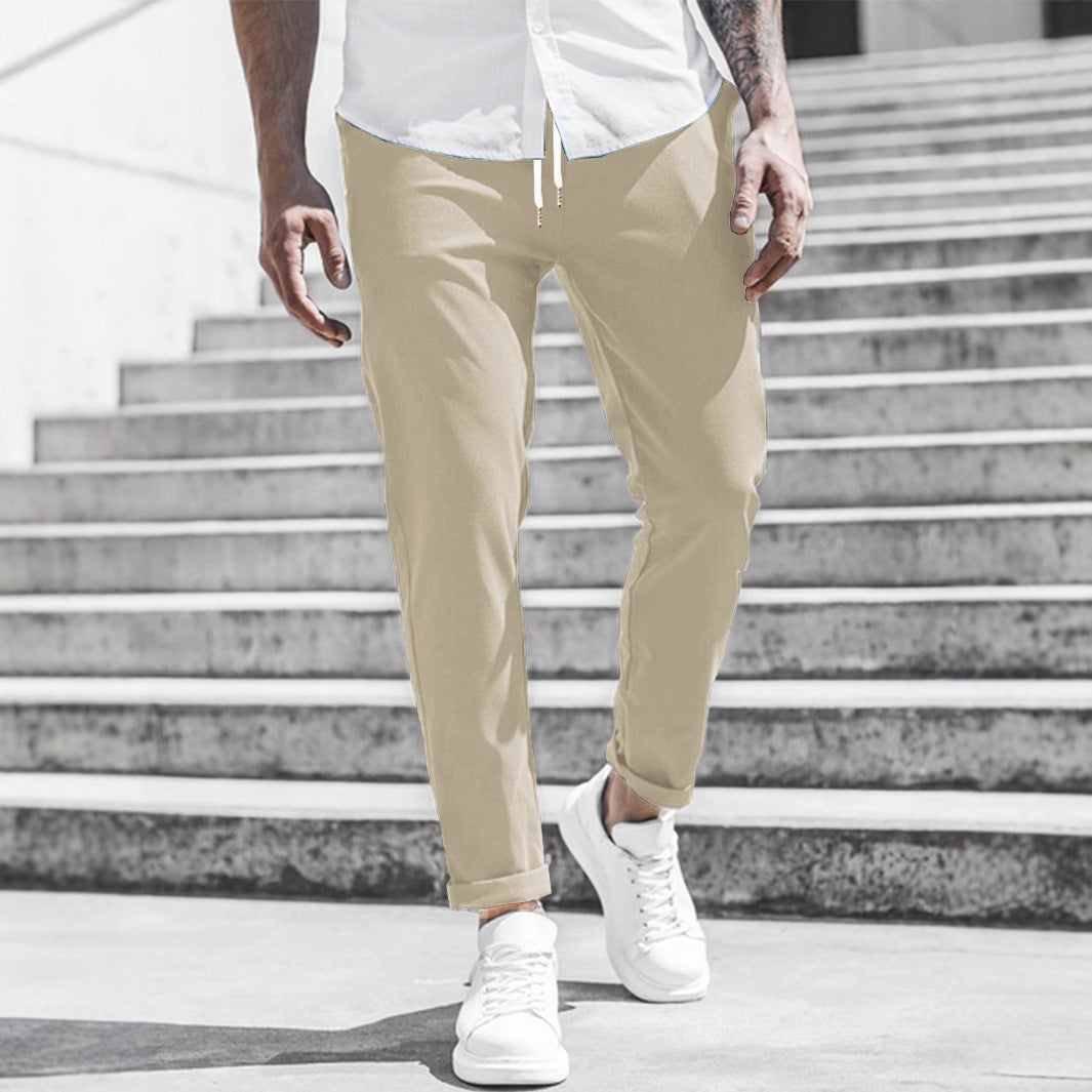 Elegante Slim Fit Stoffhose für Herren – Bequeme Freizeit & Business Hose