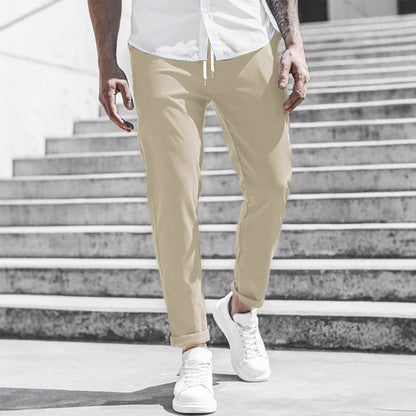 Elegante Slim Fit Stoffhose für Herren – Bequeme Freizeit & Business Hose