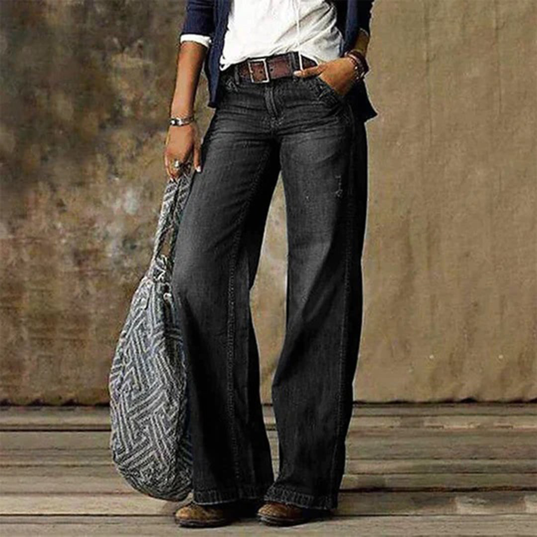 Lässige Wide-Leg Jeans mit High Waist – Bequeme Denim Hose für Damen im Alltag