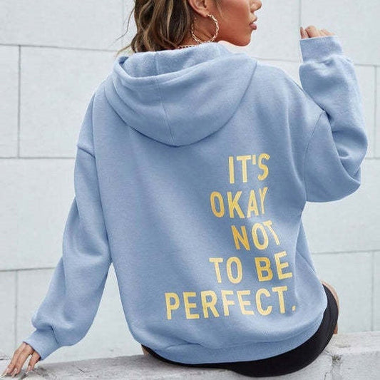 Avrielle - Oversize Hoodie für Frauen, bequem und stylisch mit Kapuze und inspirierender Botschaft